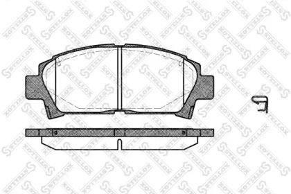 Комплект тормозных колодок STELLOX 438 002-SX